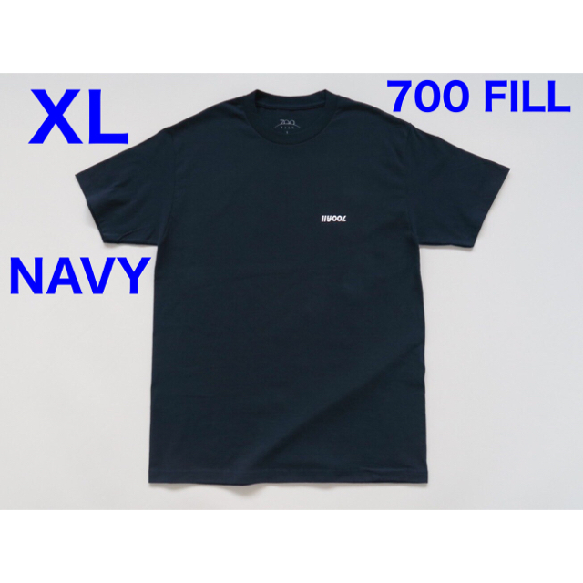 メンズ700 FILL Flip Payment Logo Tee - Navy XL
