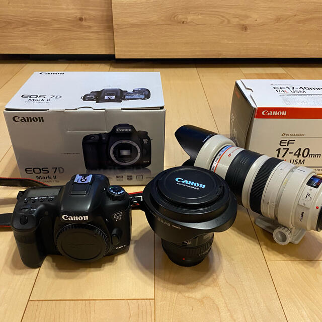 Canon(キヤノン)のCANON 7D markⅡ ＋EF17-40 ＋EF35-350 セット スマホ/家電/カメラのカメラ(デジタル一眼)の商品写真