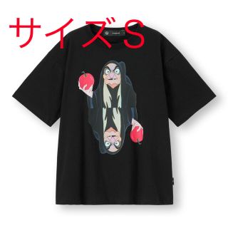 ジーユー(GU)のGU×UNDERCOVER 魔女ビッググラフィックTシャツ　ブラックＳ(Tシャツ/カットソー(半袖/袖なし))