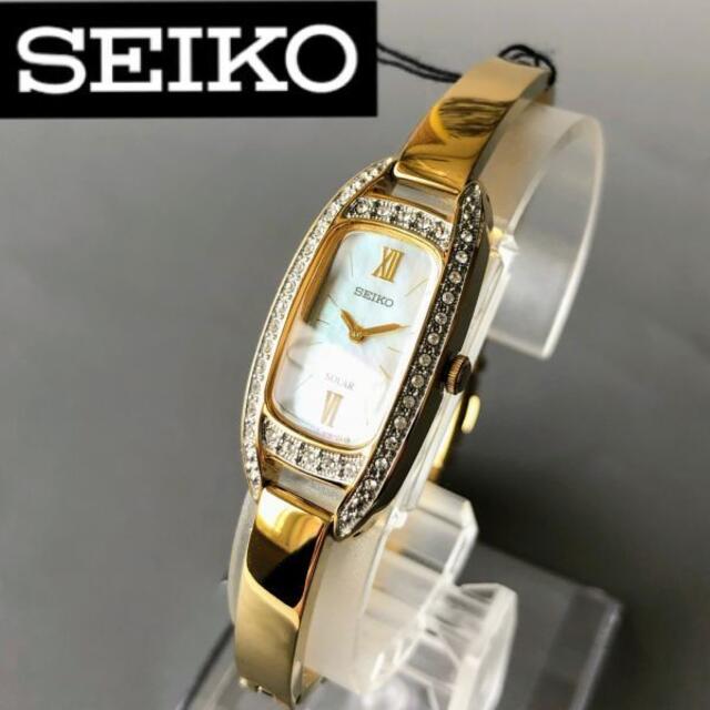 【新品】スワロフスキーダイヤ SEIKO セイコー ソーラー 腕時計 レディース新品納品するもの