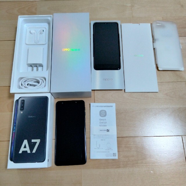 版oppo reno aとgalaxy a7