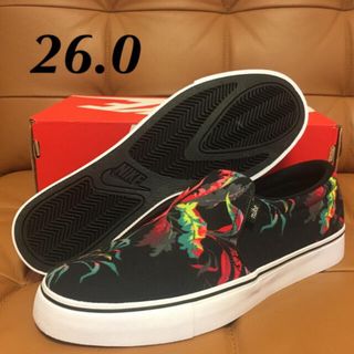 ナイキ(NIKE)の新品未使用 26.0 ナイキ コートロイヤル スリッポン ボタニカル柄(スニーカー)