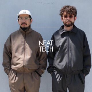 コモリ(COMOLI)のNEAT EUREKA別注 NEATTECH トラックジャケット グレー Ｌ(ナイロンジャケット)