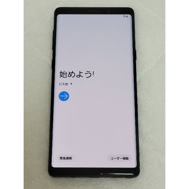 Galaxy(ギャラクシー)のSC-01L GALAXY Note 9 （ブラック）【難あり】 スマホ/家電/カメラのスマートフォン/携帯電話(スマートフォン本体)の商品写真