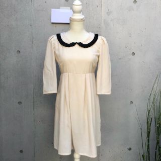 ロジータ(ROJITA)のTOPSHOP バイカラー モノトーン パフスリーブ ミニ ワンピース ZARA(ひざ丈ワンピース)