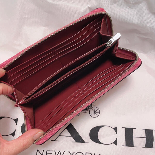 新品 未使用 ☆ COACH コーチ 長財布 ネオンピンク ピンク ⅱ