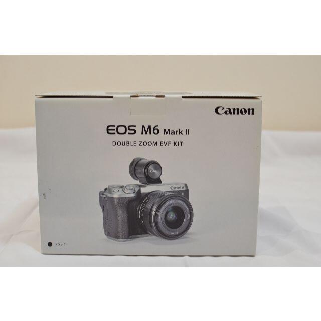 (新品)　(未使用) EOS M6 Mark II ダブルズームEVFキット 黒