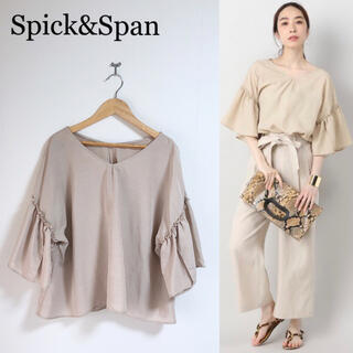 スピックアンドスパン(Spick & Span)のSpick&Span 春夏にぴったり！フレアースリーブブラウス シャツ FREE(シャツ/ブラウス(半袖/袖なし))