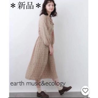 アースミュージックアンドエコロジー(earth music & ecology)のSALE！earth music&ecology プリーツワンピース(ロングワンピース/マキシワンピース)