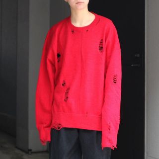 サンシー(SUNSEA)のstein21ss　Oversized Damaged Knit LS(ニット/セーター)