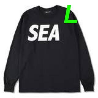 シー(SEA)のSEA L/S T-SHIRT / Black-White Lサイズ(Tシャツ/カットソー(七分/長袖))