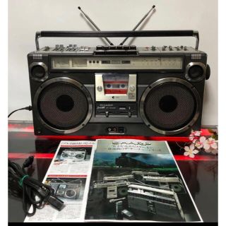 シャープ(SHARP)の美品！ラジカセ シャープ SHARP GF-305SBアンティーク レトロ (ラジオ)