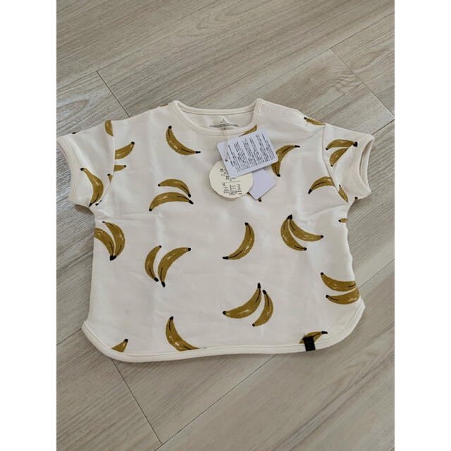 futafuta(フタフタ)のテータテート  バナナTシャツ　フタフタ　バナナ キッズ/ベビー/マタニティのベビー服(~85cm)(Ｔシャツ)の商品写真