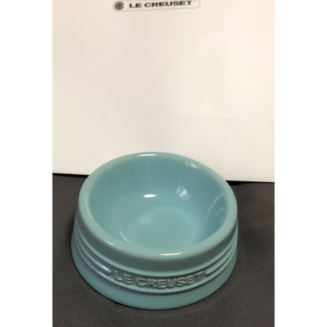 LE CREUSET(ルクルーゼ)の専用2点　ル・クルーゼ  ペット フードボウル　スカイブルーS その他のペット用品(犬)の商品写真