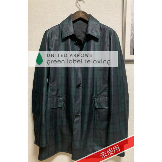 UNITED ARROWS green label relaxing(ユナイテッドアローズグリーンレーベルリラクシング)の2.8万↑ green label relaxing ブラックウィッチ/ブラック メンズのジャケット/アウター(ステンカラーコート)の商品写真