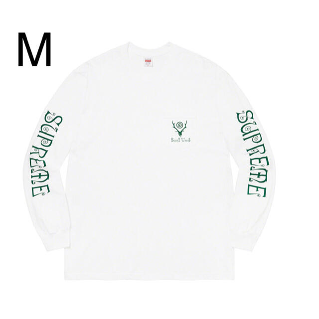 SUPREME SOUTH2 west8 L/S pocket tee M