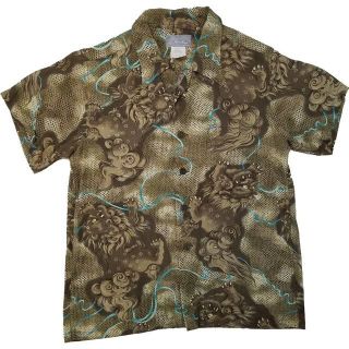 狛犬 / 唐獅子 Open Collar S/S ALOHA Shirt(シャツ)