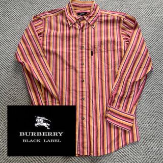 バーバリーブラックレーベル(BURBERRY BLACK LABEL)の【BURBERRY BLACKLABEL】長袖シャツ　ストライプ　マルチカラー(シャツ)