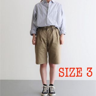 コモリ(COMOLI)のLINO DOUBLE BELTED GURKHA SHORT サイズ3(ショートパンツ)