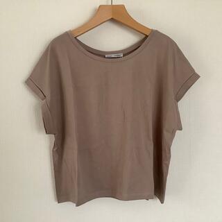 ザラ(ZARA)の未使用タグ付き　ZARA Tシャツ　M ベージュ(Tシャツ(半袖/袖なし))