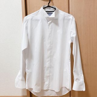 【美品】新郎　ウイングカラーシャツ　Lサイズ　ホワイト(その他)