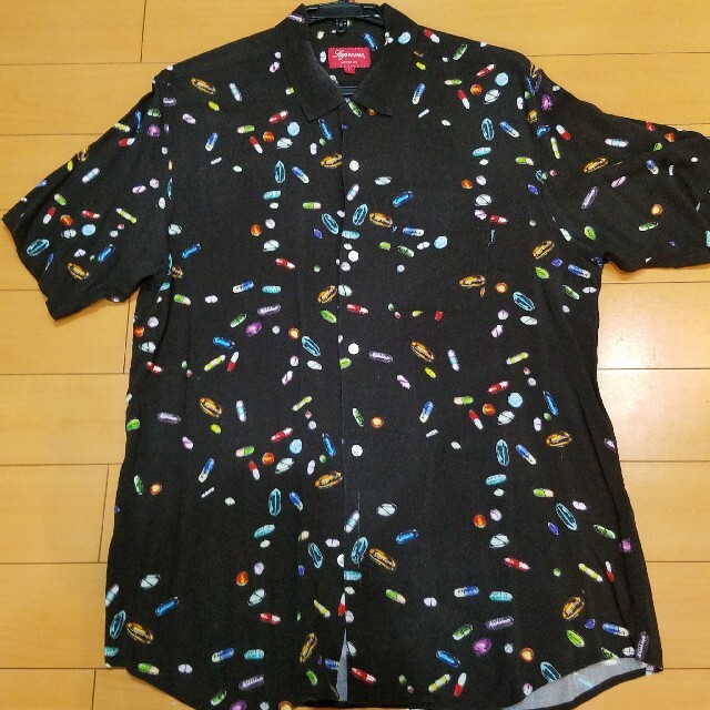 Supreme Pills Rayon Shirt ブラック M