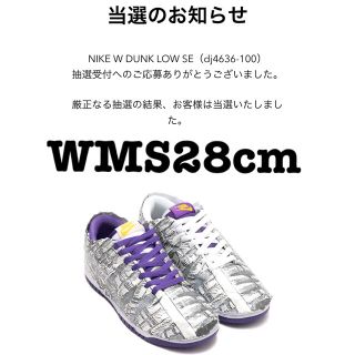 ナイキ(NIKE)のNIKE WMNS DUNK LOW 28センチ(スニーカー)