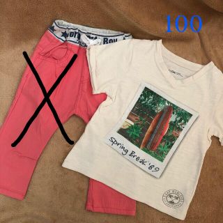 ベビーギャップ(babyGAP)の専用です！【中古】100 babyGap Tシャツとストライプズボン(パンツ/スパッツ)