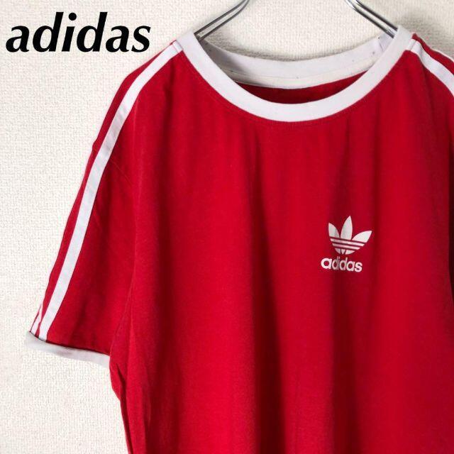 adidas(アディダス)のアディダス adidas プリント ロゴ 半袖 リンガーTシャツ トリムTシャツ メンズのトップス(Tシャツ/カットソー(半袖/袖なし))の商品写真