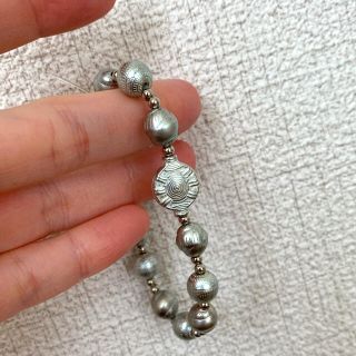 ザラ(ZARA)のシルバーアクセサリー　ブレスレット　アンティーク　ビーズアクセサリー　韓国(ブレスレット/バングル)