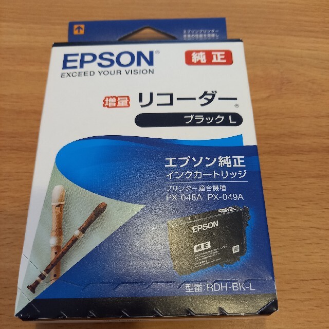 EPSON(エプソン)のEPSON純正インクカートリッジ　リコーダー　セット　RDH BK L インテリア/住まい/日用品のオフィス用品(オフィス用品一般)の商品写真