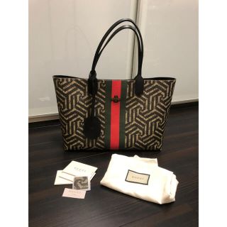 グッチ(Gucci)の正規品　GUCCI グッチ GGカレイド　ウェブライン　トートバッグ　美品(トートバッグ)