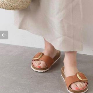 ビルケンシュトック(BIRKENSTOCK)のビルケンシュトック マドリッド　38ビッグバックル コニャック(サンダル)