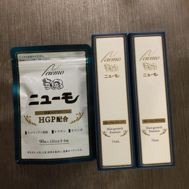 ニューモ 薬用育毛剤 75ml×2本 サプリメント 90粒×1袋 の通販 by くろちゃん's shop｜ラクマ