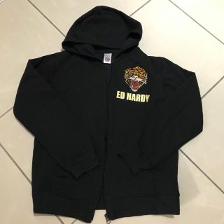 エドハーディー(Ed Hardy)のエドハーディー　キッズ　ブラック　人気　虎　パーカー(ジャケット/上着)