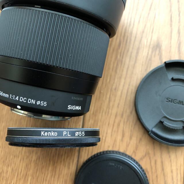 SIGMA(シグマ)のブロンプトン様専用　sigma 56mm f1.4 マイクロフォーサーズ スマホ/家電/カメラのカメラ(レンズ(単焦点))の商品写真