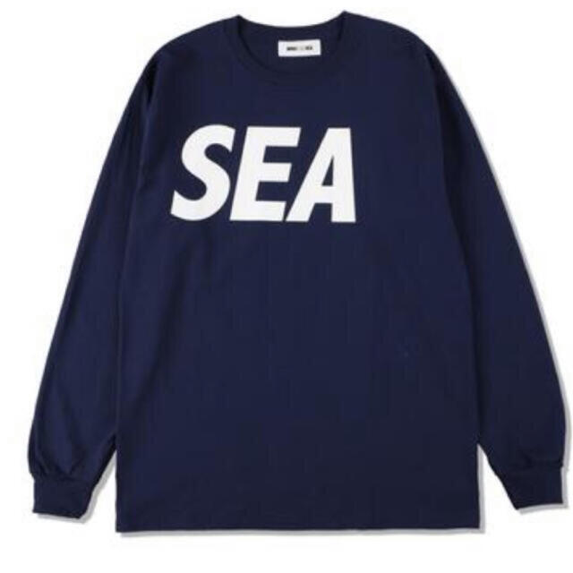 wind and sea long L/S t-shirts navy Lサイズトップス