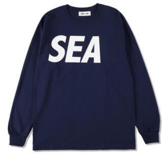 シー(SEA)のwind and sea long L/S t-shirts navy Lサイズ(Tシャツ/カットソー(七分/長袖))