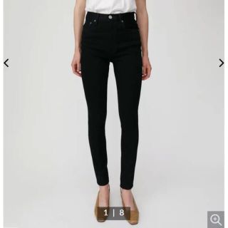 マウジー(moussy)のHW Rebirth BLACK SKINNY moussy 24インチ(デニム/ジーンズ)