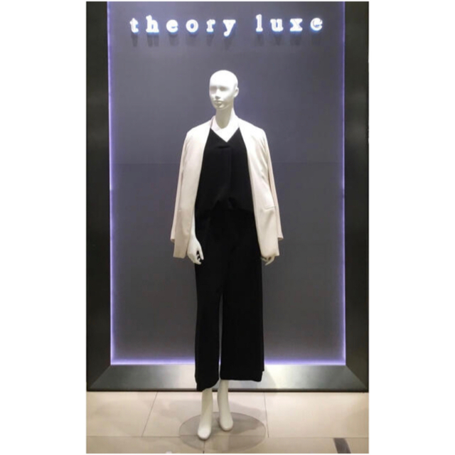 Theory luxe - Theory luxe 19ss ノーカラーロングジャケットの