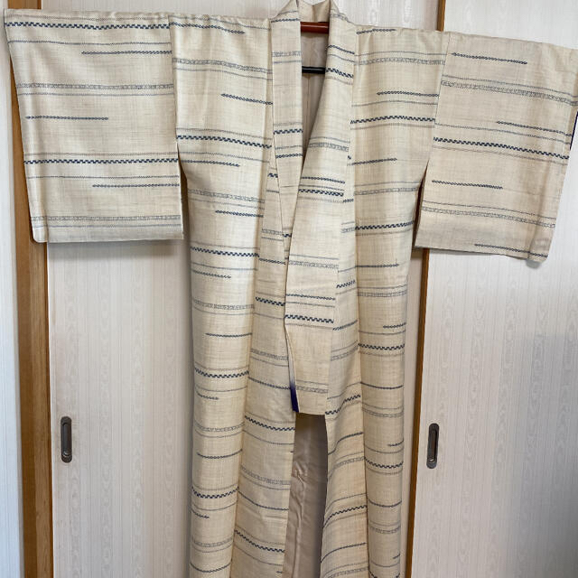塩沢紬　袷の着物 レディースの水着/浴衣(着物)の商品写真