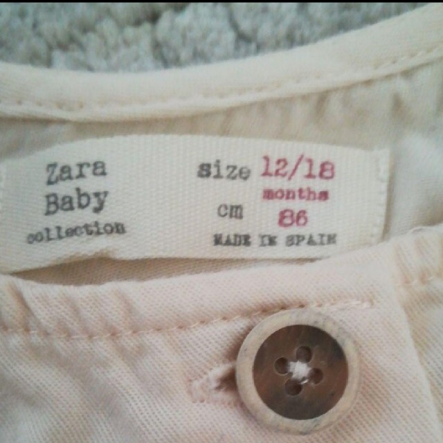 ZARA KIDS(ザラキッズ)のザラベビー 半袖ワンピース キッズ/ベビー/マタニティのベビー服(~85cm)(ワンピース)の商品写真