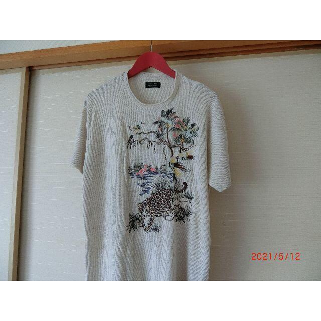 ZARA(ザラ)の美品週末大幅値下げ美品ZARAニットＴシャツ メンズのトップス(Tシャツ/カットソー(半袖/袖なし))の商品写真