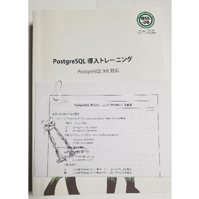 【OSS-DB認定教材】PostgreSQL導入トレーニングテキスト エンタメ/ホビーの本(資格/検定)の商品写真