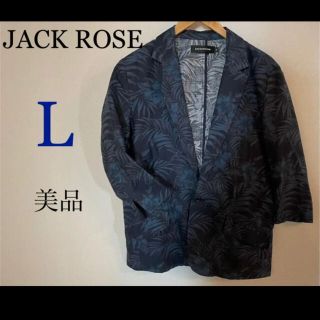 ジャックローズ(JACKROSE)の★美品★JACK ROSE 五分袖ジャケットシャツ/人気のボタニカル柄♪(シャツ)