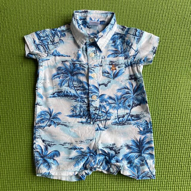 babyGAP(ベビーギャップ)のbabyGAP アロハ　ロンパース 60 キッズ/ベビー/マタニティのベビー服(~85cm)(ロンパース)の商品写真