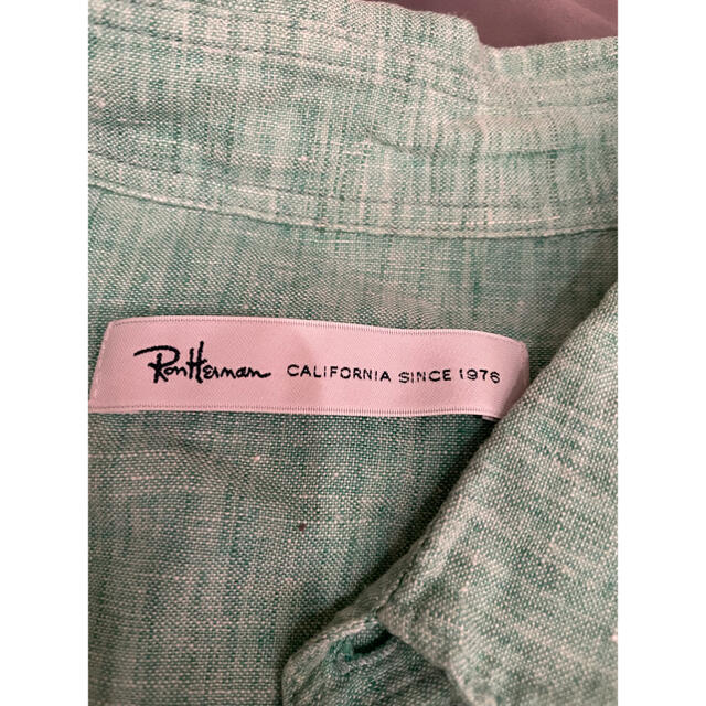 Ron Herman(ロンハーマン)のRonhermanシャツ　エメラルドグリーン メンズのトップス(シャツ)の商品写真