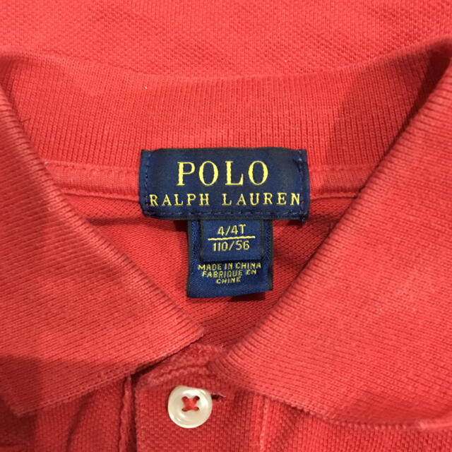 Ralph Lauren(ラルフローレン)の値下げ！ラルフローレン　ポロシャツ　サイズ110 赤 キッズ/ベビー/マタニティのキッズ服男の子用(90cm~)(Tシャツ/カットソー)の商品写真
