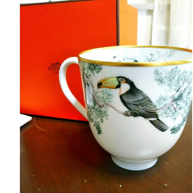 HERMES エルメス 赤道直下のスケッチ マグカップ 美品 HERMES エルメス 赤道直下のスケッチ マグカップ 美品