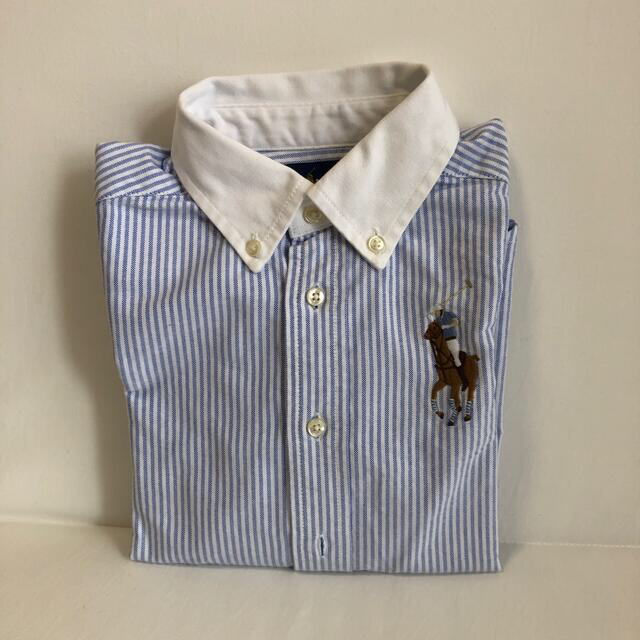 Ralph Lauren(ラルフローレン)の110サイズ　ラルフローレン　ストライプのシャツ キッズ/ベビー/マタニティのキッズ服男の子用(90cm~)(ブラウス)の商品写真